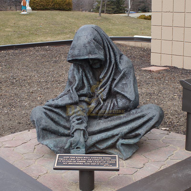 Toronto Homeless Bronze Jesus Christ Statue