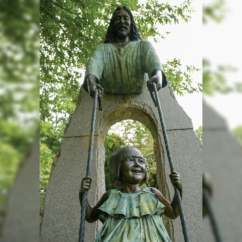 jesus and child statue