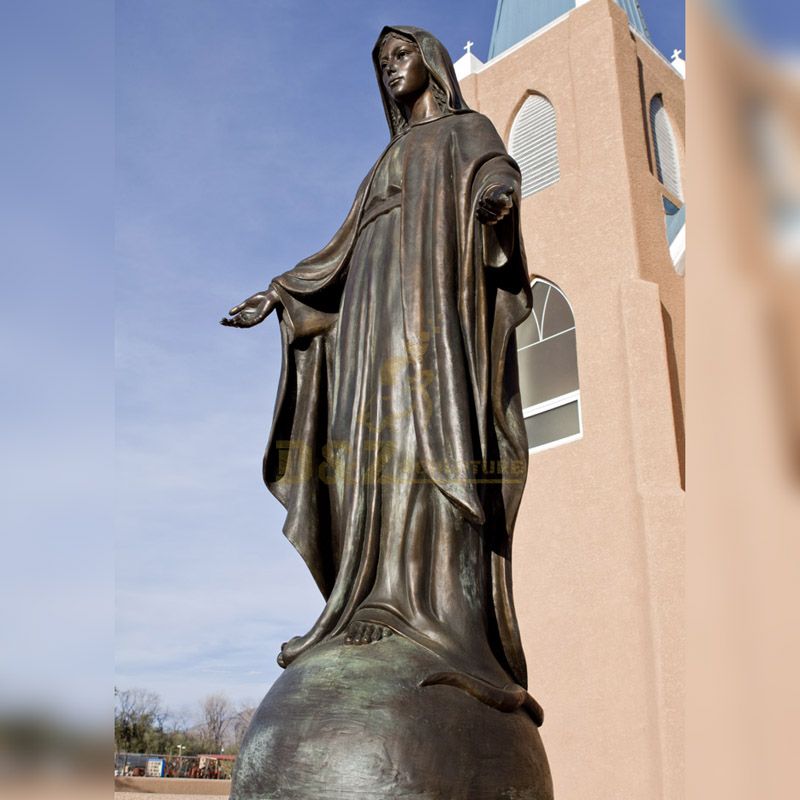 bronze statue of Virgin Mary