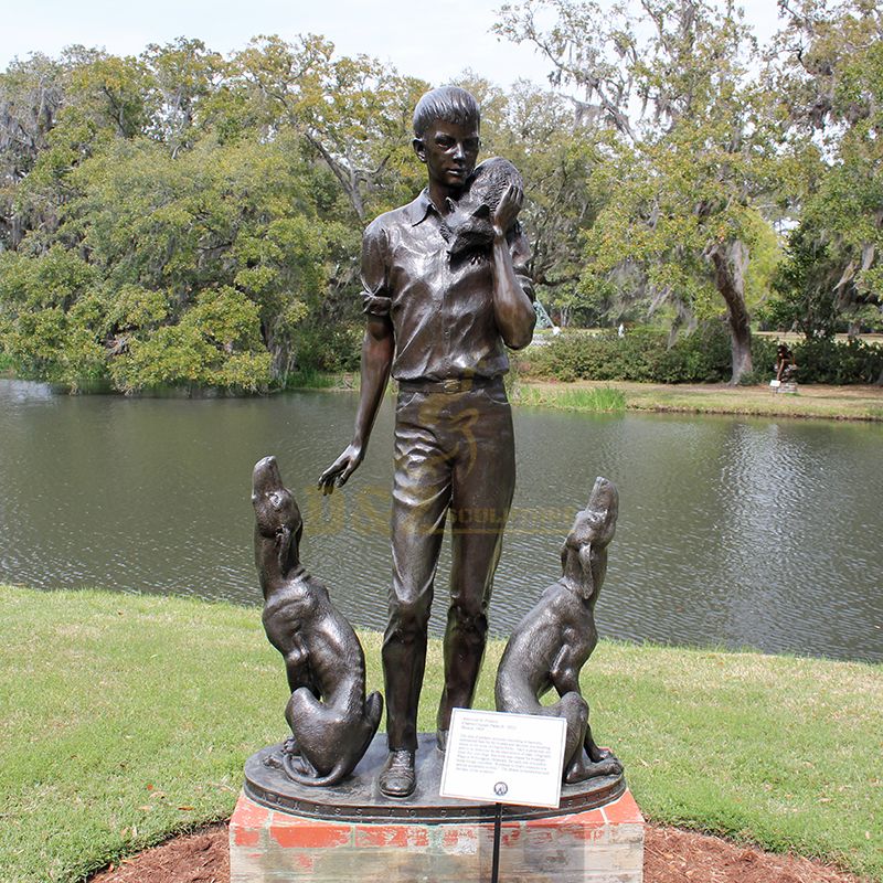 st francis garden statue with dog