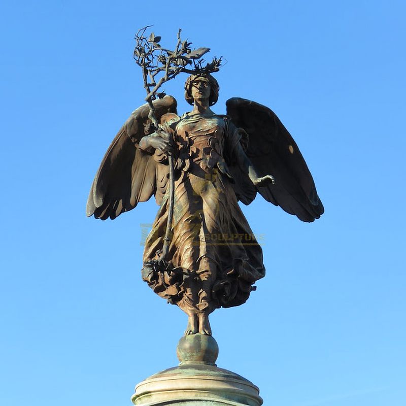 bronze angel statue