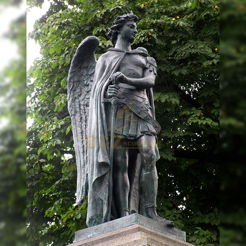 big saint michael statue